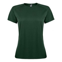 Koszulka Damska Sportowa Raglanowa. Czerwone koszulki sportowe SOL'S, bez wzorów, bez ramiączek, trekkingowe. Za 45.99 zł.