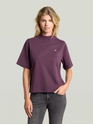 G-Star Koszulka w kolorze fioletowym rozmiar: XL. Różowe bluzki G-Star, xl, bez wzorów, z bawełny, retro, bez kołnierzyka, bez ramiączek. Za 124.95 zł.