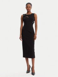 Versace Jeans Couture Sukienka codzienna 79HAO908 J0092 Czarny Slim Fit. Czarne sukienki Versace Jeans Couture, na co dzień, bez wzorów, z jeansu, bez kołnierzyka, bez ramiączek, proste. Za 1,859.00 zł.