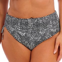 Figi do kostiumów kąpielowych dla kobiet Elomi Pebble. Czarne figi ELOMI, xl, bez wzorów, z lycry. Za 209.50 zł.