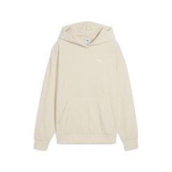 Damska bluza z kapturem Essentials Elevated Comfort Velour Rib PUMA. Białe bluzy Puma, bez wzorów, z kapturem. Za 249.00 zł.