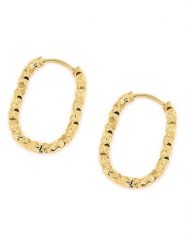 MOODE Kolczyki-kreole "Aimée" rozmiar: onesize. Żółte kolczyki MOODE, ze stali. Za 87.61 zł.