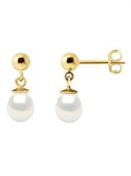 Pearl Addict Złote kolczyki-wkrętki z perłami rozmiar: onesize. Białe kolczyki Pearl Addict, z perłą, złote. Za 587.99 zł.