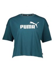 Puma Koszulka "Essential" w kolorze turkusowym rozmiar: L. Niebieskie bluzki Puma, l, bez wzorów, z bawełny, bez kołnierzyka, bez ramiączek. Za 57.20 zł.