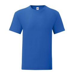Kultowa Koszulka Unisex Dla Dorosłych. Niebieskie bluzki FRUIT OF THE LOOM, l, bez wzorów, sportowe, bez kołnierzyka, bez ramiączek. Za 33.99 zł.