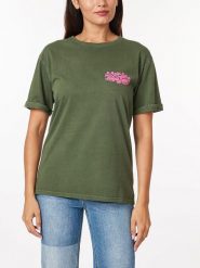 Scotch & Soda Koszulka w kolorze khaki rozmiar: S. Brązowe bluzki Scotch & Soda, s, z aplikacjami, z bawełny, bez kołnierzyka, bez ramiączek. Za 88.43 zł.