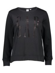 GAP Bluza w kolorze czarnym rozmiar: M. Czarne bluzy sportowe GAP, m, bez wzorów, bez kaptura. Za 238.29 zł.