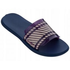 Klapki dla kobiet Rider R1 SLIDE. Niebieskie klapki Rider, bez wzorów, bez obcasa. Za 66.99 zł.