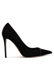 Elisabetta Franchi Szpilki SA-19L-66E2-V400 Czarny. Czarne szpilki Elisabetta Franchi, bez wzorów, ze skóry, bez obcasa, na szpilce, bez zapięcia. Za 2,099.00 zł.