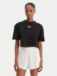 Reebok T-Shirt Klara RK25503CCW Czarny Relaxed Fit. Czarne t-shirty Reebok, xs, bez wzorów, z bawełny, bez kołnierzyka, bez ramiączek. Za 69.99 zł.