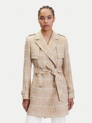 GUESS BY MARCIANO Płaszcz przejściowy 5YGL00 7302A Beżowy Regular Fit. Brązowe płaszcze GUESS BY MARCIANO, z aplikacjami, z bawełny, bez kaptura. Za 1,789.00 zł.