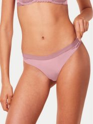 Triumph Stringi Aura Spotlight 10216475 Różowy. Czerwone stringi Triumph, bez wzorów, z syntetyku. Za 59.99 zł.