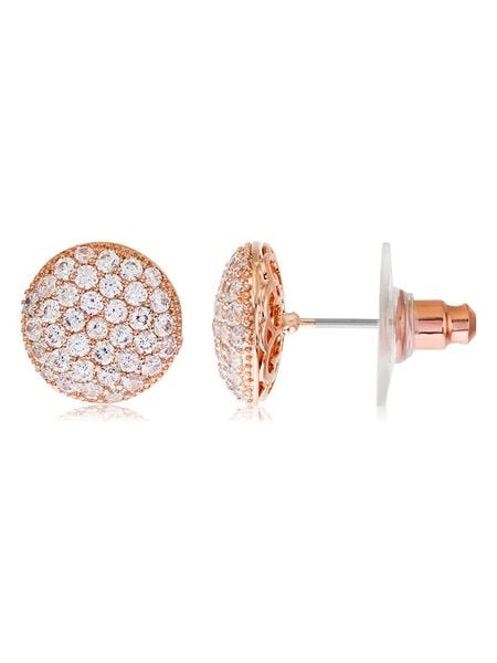 U.S. Polo Assn. Pozłacane kolczyki-wkrętki z kryształami rozmiar: onesize. Białe kolczyki U.S. Polo Assn., z kryształem, metalowe. Za 85.45 zł.