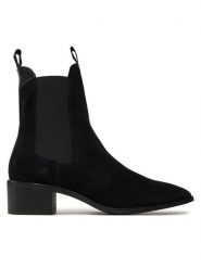 Gant Botki St Broomly 29553802 Czarny. Czarne botki GANT, bez wzorów, ze skóry, bez obcasa, na słupku, bez zapięcia. Za 569.99 zł.