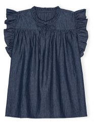 CARE BY ME Top "Joy" w kolorze granatowym rozmiar: L. Niebieskie topy CARE BY ME, l, bez wzorów, z bawełny, bez kołnierzyka, bez ramiączek. Za 154.95 zł.