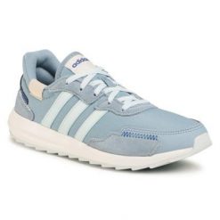 ADIDAS RETRORUN FW4711 Niebieski. Niebieskie obuwie sportowe Adidas, ze skóry, bez zapięcia. Za 269.99 zł.