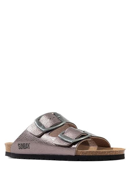 Sunbay Klapki "Calen" w kolorze jasnoróżowym rozmiar: 36. Różowe klapki Sunbay, bez wzorów, z otwartym noskiem, bez obcasa. Za 139.95 zł.