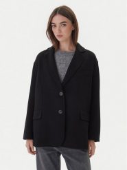 ViCOLO Płaszcz wełniany TF0005 Czarny Regular Fit. Czarne płaszcze ViCOLO, xs, bez wzorów, z syntetyku, bez kaptura. Za 909.99 zł.