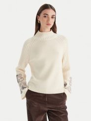 Luisa Spagnoli Golf Manico 100198 Écru Regular Fit. Golfy LUISA SPAGNOLI, m, bez wzorów, z wełny, bez ramiączek. Za 1,669.00 zł.