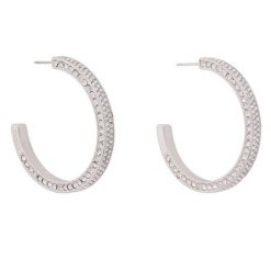 Kolczyki Guess. Szare kolczyki Guess, srebrne. Za 349.99 zł.