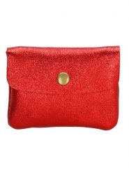 Charm Portfel "Elisa" w kolorze czerwonym - 11 x 1,5 x 7,5 cm rozmiar: onesize. Czerwone portfele Charm, bez wzorów, z materiału. Za 34.99 zł.