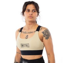 Biustonosz dla kobiet Metal Boxe Desert Storm. Brązowe bielizna sportowa METAL BOXE, xs, bez wzorów. Za 154.50 zł.