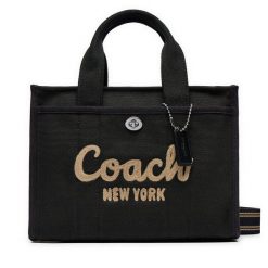 Torebka Coach. Czarne shopper Coach, bez wzorów, bez dodatków. Za 819.99 zł.