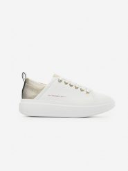 ALEXANDER SMITH Skórzane sneakersy w kolorze białym rozmiar: 37. Białe trampki Alexander Smith, bez wzorów, bez zapięcia. Za 329.42 zł.