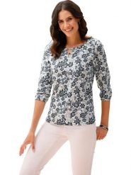 WITT WEIDEN Koszulka w kolorze biało-czarnym rozmiar: 48. Białe bluzki WITT WEIDEN, bez wzorów, bez kołnierzyka, bez ramiączek. Za 56.99 zł.