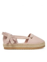 DeeZee Espadryle ZYLS093 Różowy. Czerwone espadryle DeeZee, bez wzorów, z materiału, bez obcasa, bez zapięcia. Za 119.99 zł.