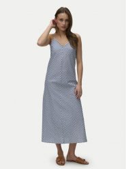 Vero Moda Sukienka letnia Selma 10345674 Granatowy Regular Fit. Niebieskie sukienki Vero Moda, na lato, s, bez wzorów, z bawełny, bez kołnierzyka, bez ramiączek. Za 199.99 zł.