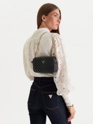 Guess Torebka J4GZ23 WFZL0 Czarny. Czarne torebki klasyczne Guess, z aplikacjami, ze skóry, bez dodatków. Za 270.99 zł.