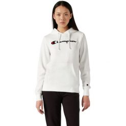 Bluza damska Champion Hooded Sweatshirt 118097. Białe bluzy Champion, bez wzorów, bez kaptura. Za 199.00 zł.