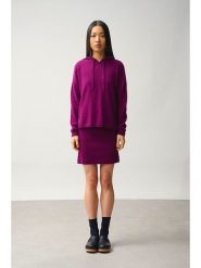 AUTHENTIC CASHMERE Kaszmirowy sweter "Dorte" w kolorze fioletowym rozmiar: M. Różowe swetry AUTHENTIC CASHMERE, m, bez wzorów, z kaszmiru, bez ramiączek. Za 462.29 zł.