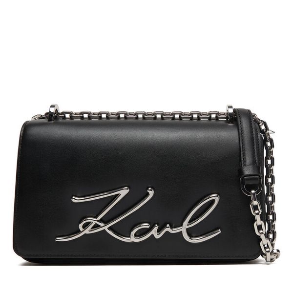 Torebka KARL LAGERFELD. Czarne listonoszki KARL LAGERFELD, bez wzorów, bez dodatków. Za 1,299.00 zł.