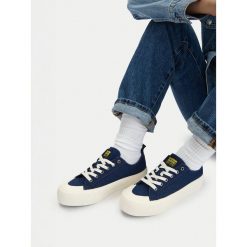 Trampki G-Star. Niebieskie trampki G-Star, bez wzorów, bez zapięcia. Za 143.99 zł.