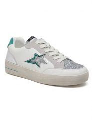 Sixth Sens Sneakersy w kolorze srebrno-białym rozmiar: 37. Białe trampki Sixth Sens, bez wzorów, bez zapięcia. Za 154.07 zł.