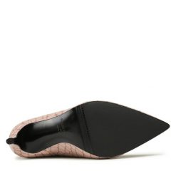 Botki Baldowski. Czerwone botki Baldowski, bez wzorów, bez obcasa, na szpilce, bez zapięcia. Za 829.99 zł.