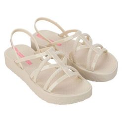 Sandały Ipanema Diversa Flatform 27238 BH324 beżowy. Brązowe sandały bez wzorów, eleganckie, bez obcasa, bez zapięcia. W wyprzedaży za 192.88 zł.