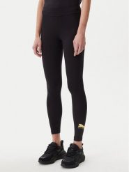 Puma Legginsy Essentials Metallic 685000 Czarny Slim Fit. Czarne legginsy Puma, xs, bez wzorów, z bawełny. Za 79.99 zł.