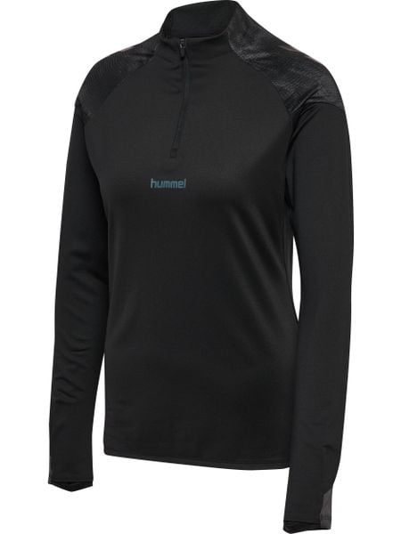 Bluza damska Hummel Blaze26 Pro. Czarne bluzy sportowe Hummel, xs, bez wzorów, z materiału, bez kaptura. Za 242.50 zł.