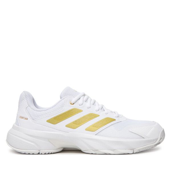 Buty do tenisa adidas. Białe obuwie sportowe Adidas, bez zapięcia, tenisowe. Za 399.99 zł.