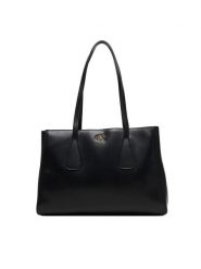Calvin Klein Torebka Ck Medium Work Tote LV04F3442G Czarny. Czarne torebki klasyczne Calvin Klein, bez wzorów, ze skóry, bez dodatków. Za 649.99 zł.