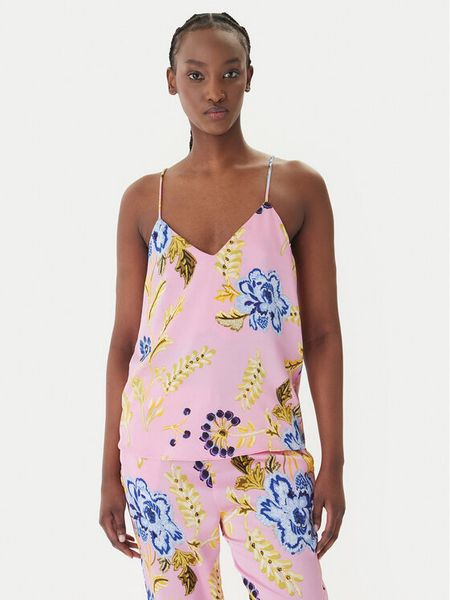 LOLA CASADEMUNT Top LS2615061 Różowy Regular Fit. Czerwone topy LOLA CASADEMUNT, s, bez wzorów, z syntetyku, bez kołnierzyka, bez ramiączek. Za 208.99 zł.