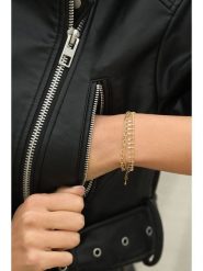 MOODE Bransoletka "Laurine" rozmiar: onesize. Żółte bransoletki MOODE, ze stali. Za 43.99 zł.