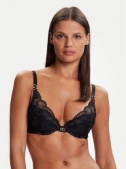 Chantelle Biustonosz push-up Muse C19YNR Czarny. Czarne biustonosze Chantelle, bez wzorów, z syntetyku. Za 449.99 zł.