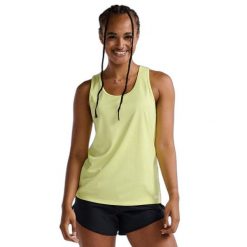 Damski tank top 2XU Aero. Żółte topy 2XU, l, bez wzorów, bez kołnierzyka, bez ramiączek. Za 229.50 zł.