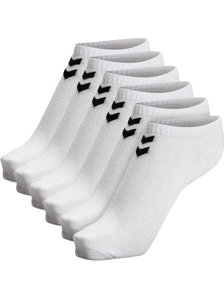 Krótkie skarpety damskie Hummel hmlchevron (x6). Białe skarpety Hummel, bez wzorów, z dzianiny. Za 72.00 zł.
