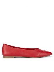 Lasocki Baleriny RST-ROSE-06 Czerwony. Czerwone baleriny Lasocki, bez wzorów, ze skóry, bez obcasa. Za 169.99 zł.