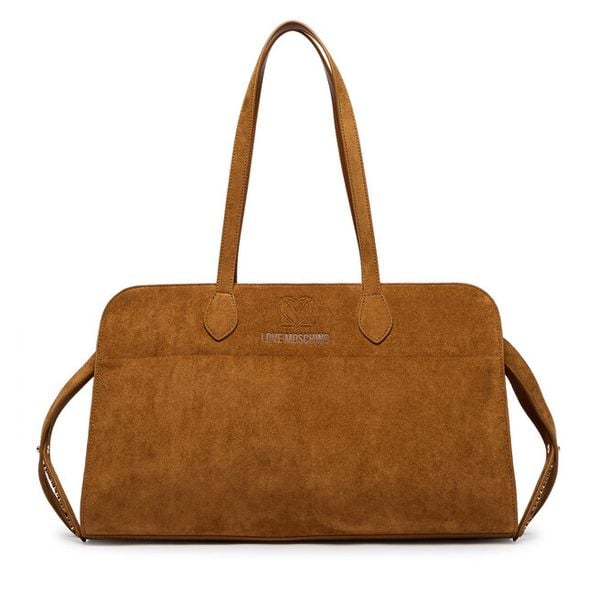 Torebka LOVE MOSCHINO. Brązowe shopper Love Moschino, bez wzorów, bez dodatków. Za 539.99 zł.